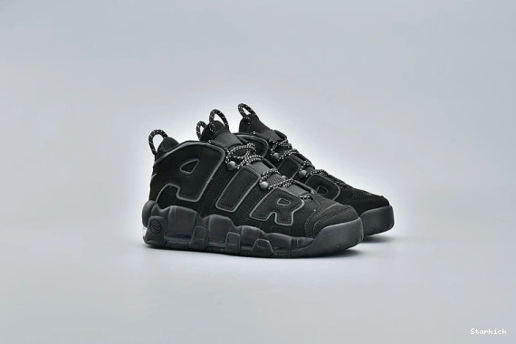  (2018) More Uptempo 414962-004 Black Reflective Air 0321